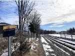 Looking toward Secaucus Jct and Hoboken Terminal from the westbound platform at Kingsland Station 